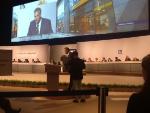 Tony speaking at DB AGM