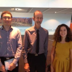 Andrew, Peter and Noemie, who questioned the Woodside board at their 2016 AGM in Perth. 