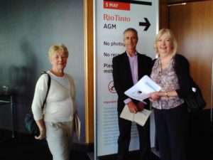 Judith, Rob and Annemaree heading in to the AGM