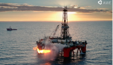 Offshore rig flaring