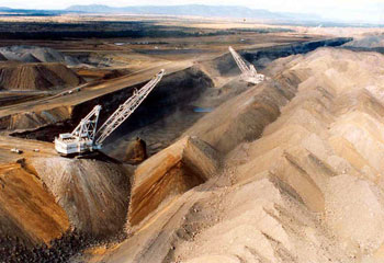 Curragh coal mine in central Queensland, which is owned by Coronado Coal