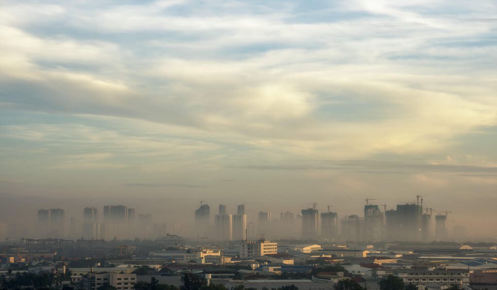 pollution skyline Vietnam