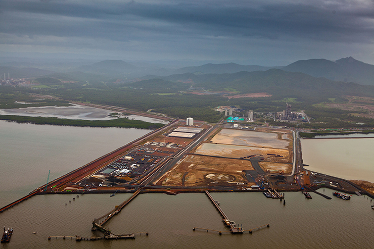 Gladstone LNG port development, QLD. Credit: Greenpeace / Tom Jefferson