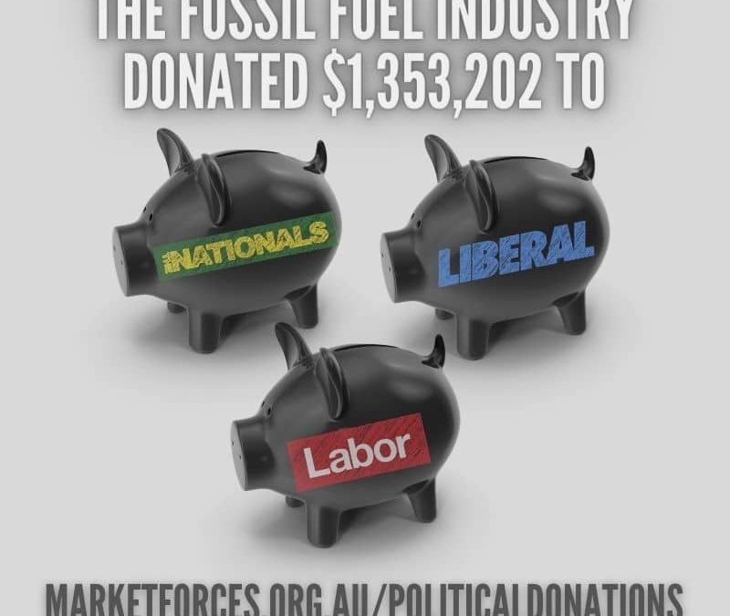 Dirty money – political donations from the fossil fuel industry