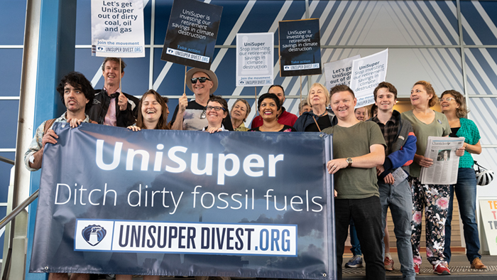 UniSuper Divest supporters