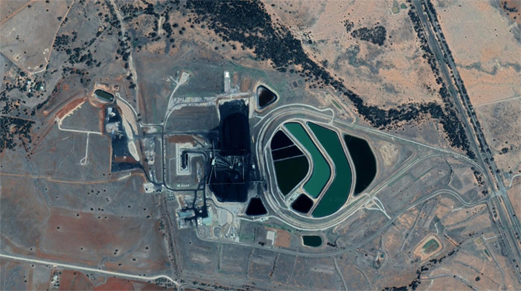 Whitehaven's Narrabri coal mine - image credit: Google Earth