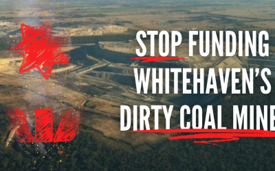 NAB and Westpac: Stop funding Whitehaven Coal!