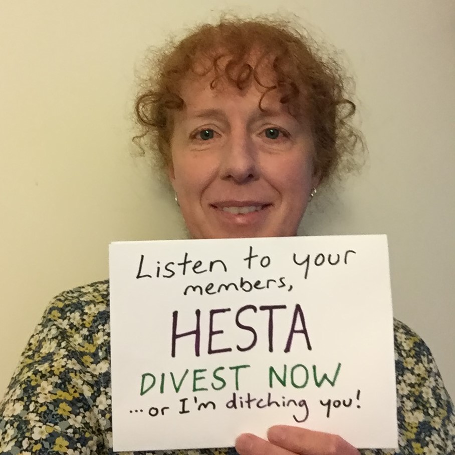 Anna Blake message to HESTA Anna Blake message to HESTA