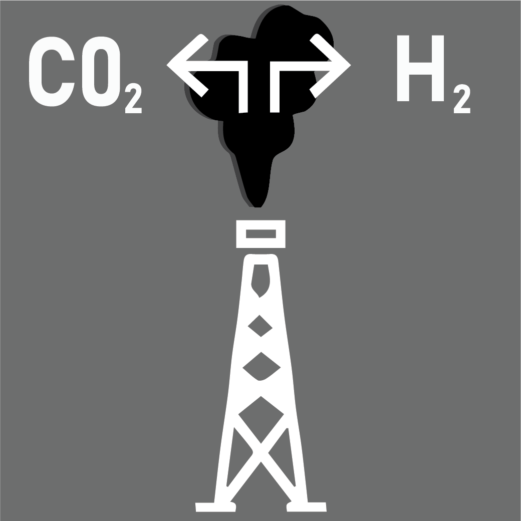 Grey hydrogen icon Grey hydrogen icon