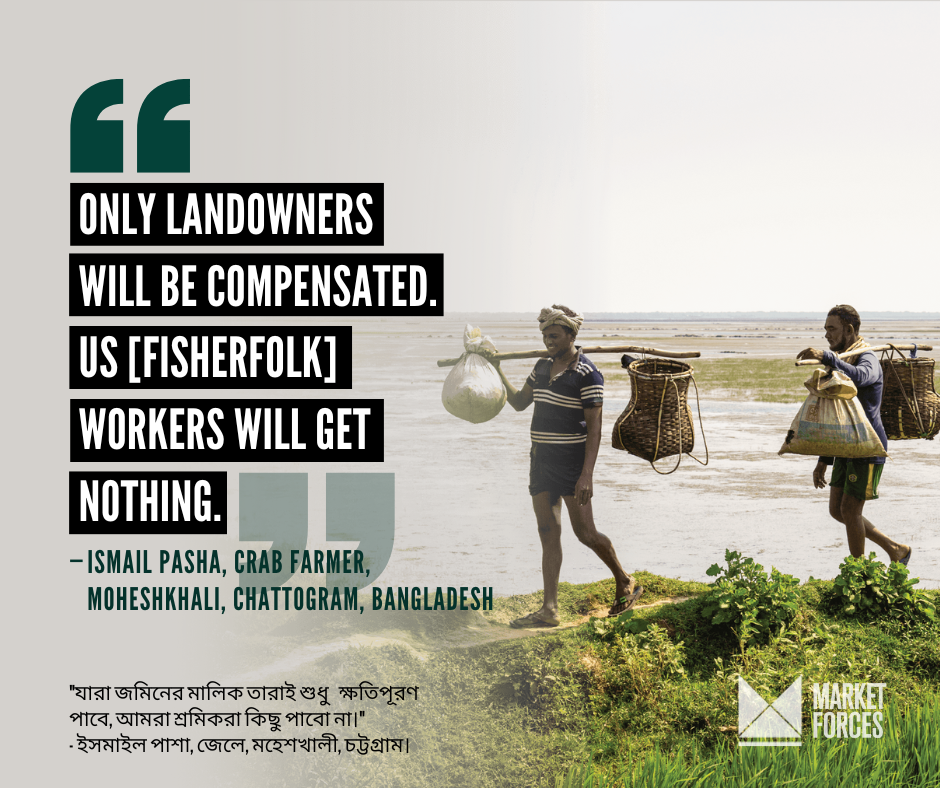 Quote from Ismail Pasha, Crab Farmer, Moheskali, Chattogram, Bangladesh Quote from Ismail Pasha, Crab Farmer, Moheskali, Chattogram, Bangladesh