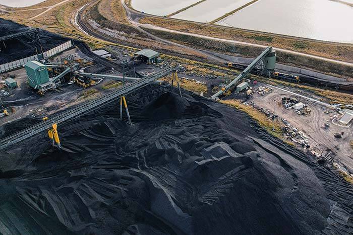 Arial photograph of Narrabri coal and infrastructure