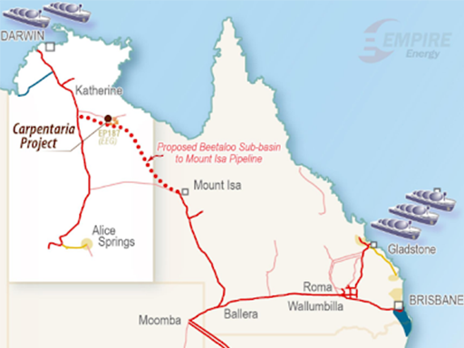 APA proposed pipelines for Empire APA proposed pipelines for Empire
